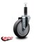 Service Caster 5'' Thermoplastic Rubber Wheel Swivel 1'' Expanding Stem Caster SCC-EX20S514-TPRB-1 - alternate 4